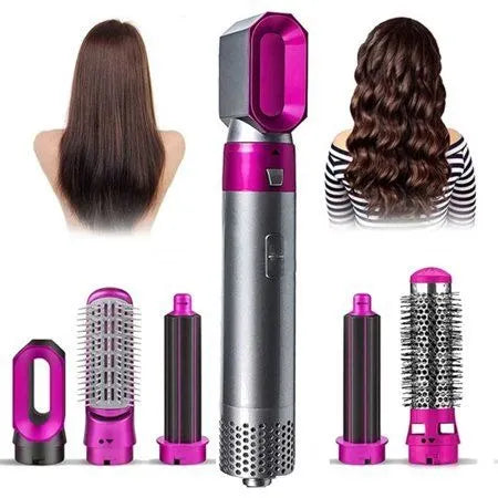All-In-One Blow Dryer Brush – 5 Styling Attachments