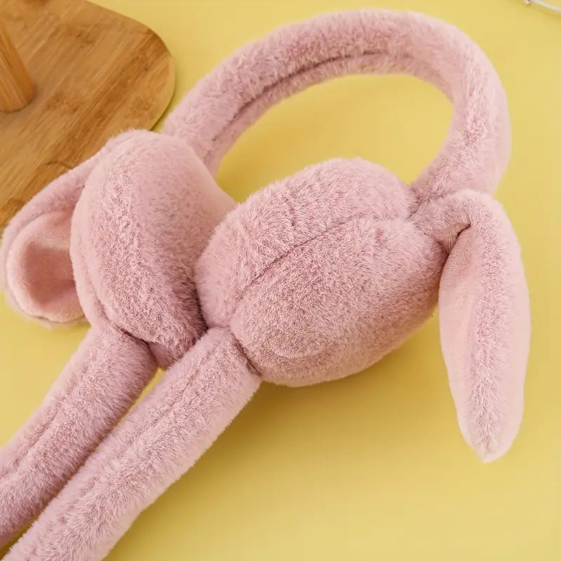 Soft Bunny Plush Earmuffs Comfortable Fit