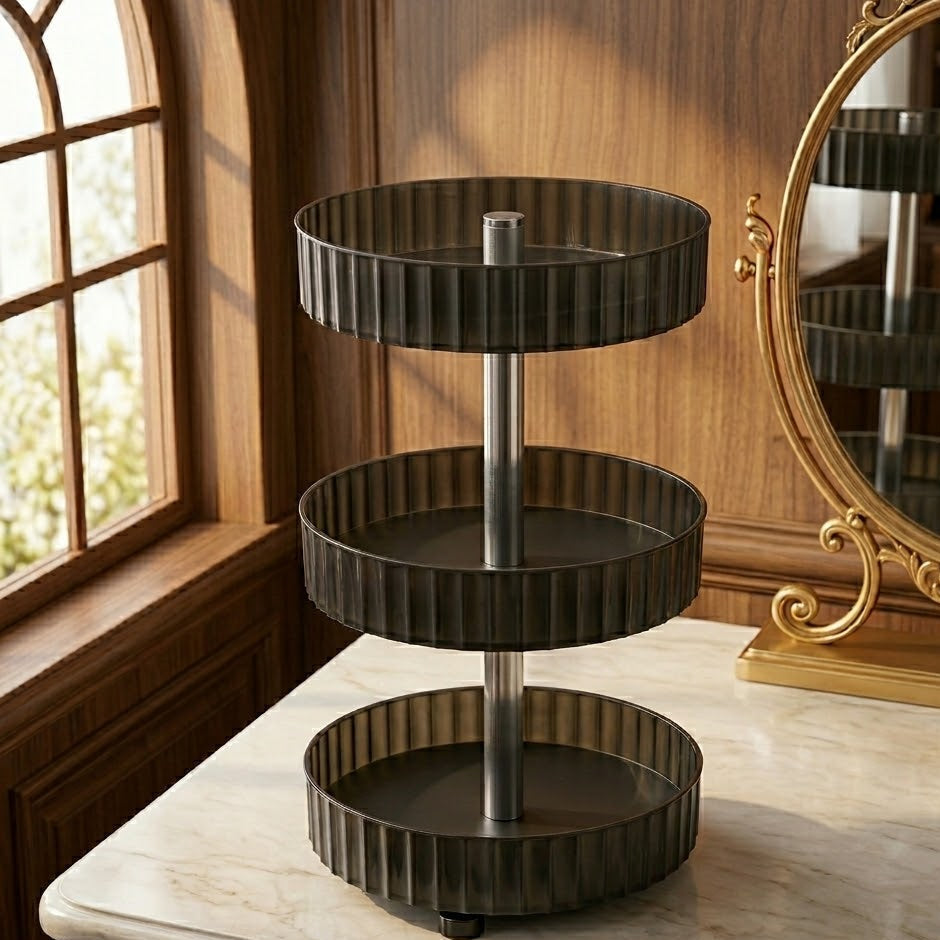 3 Tier 360 Rotating Vanity Organizer