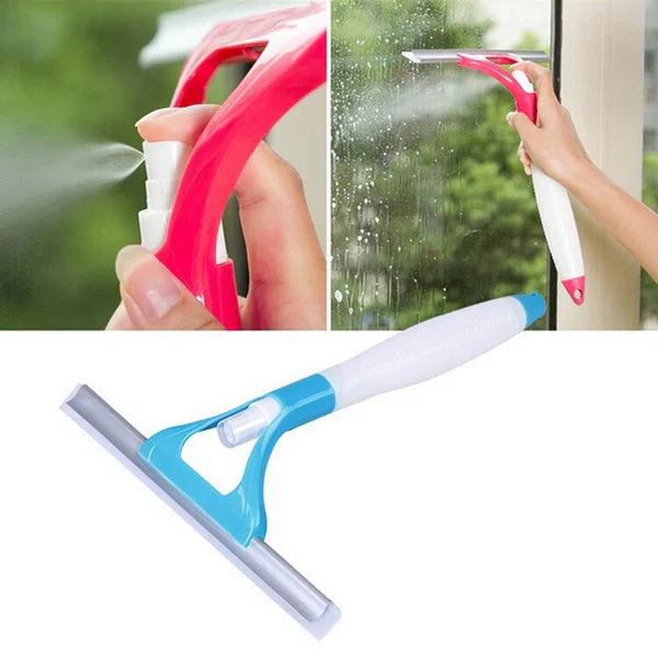 Window Cleaner With Refillable Spray Bottle