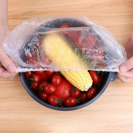 100Pcs Disposable Plastic food Wrap