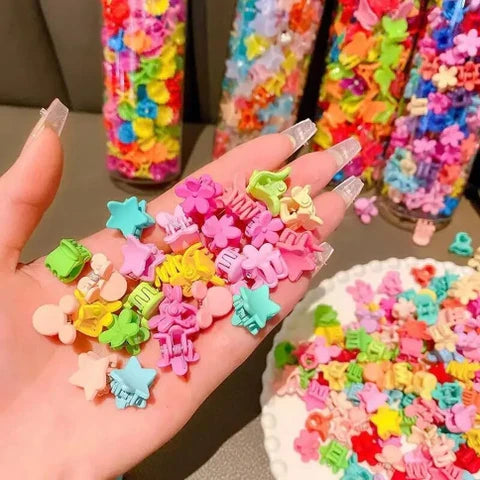 12Pcs Tiny Colorful Daisy Hair Clips Cute Hair Set For Girls