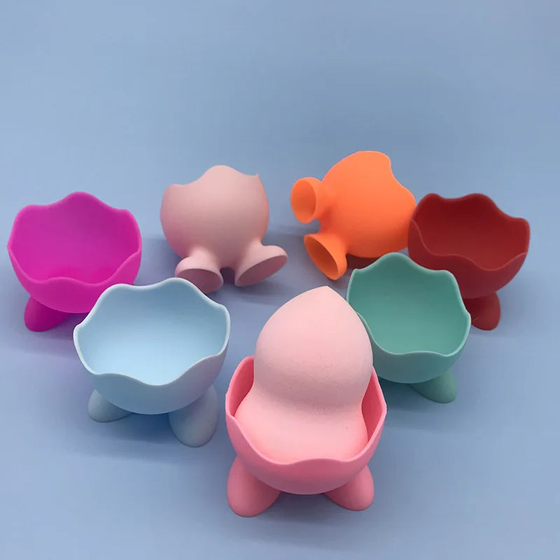 1 Pcs Reusable Silicone Egg Holder Cup