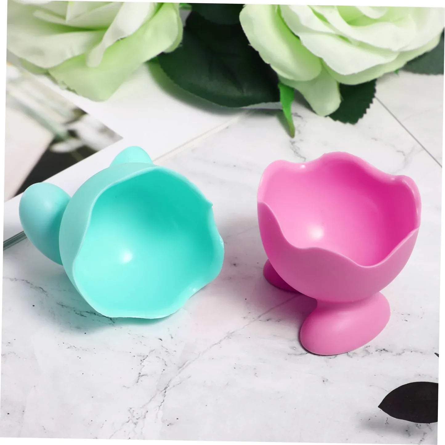 1 Pcs Reusable Silicone Egg Holder Cup