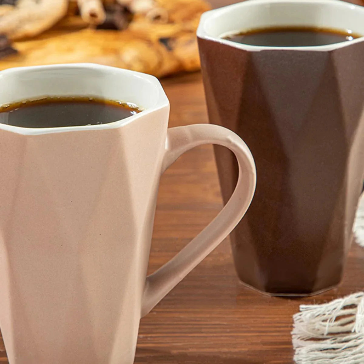 Plastic Drinkware Mug Set (Durable 2 Pack)