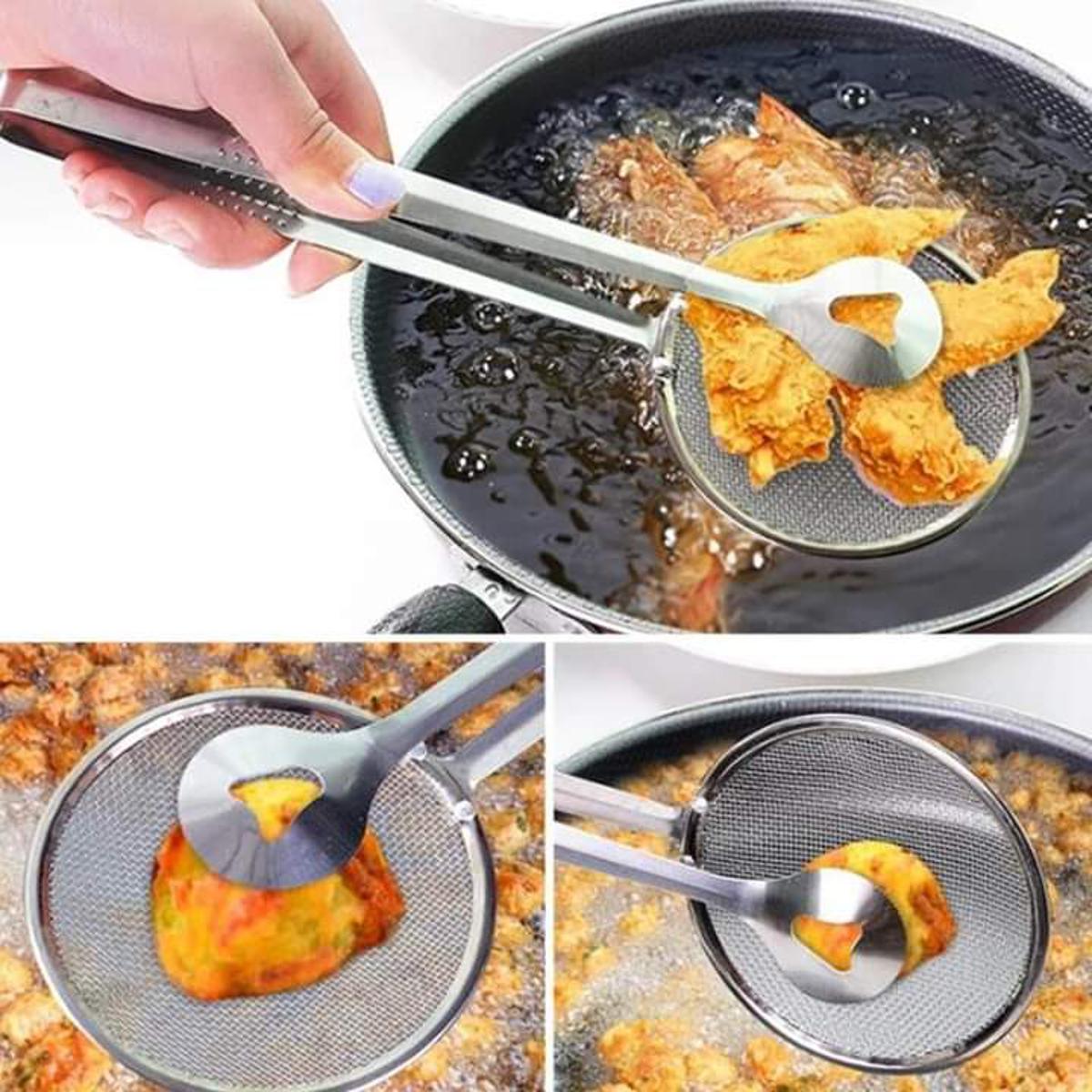 2 In 1 Frying & Straining Tool