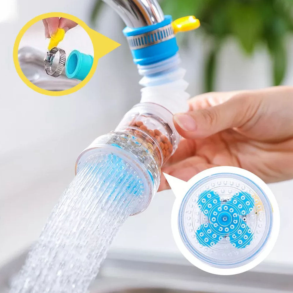 360° Rotating Faucet Extender Splash Filter For Kitchen Sink