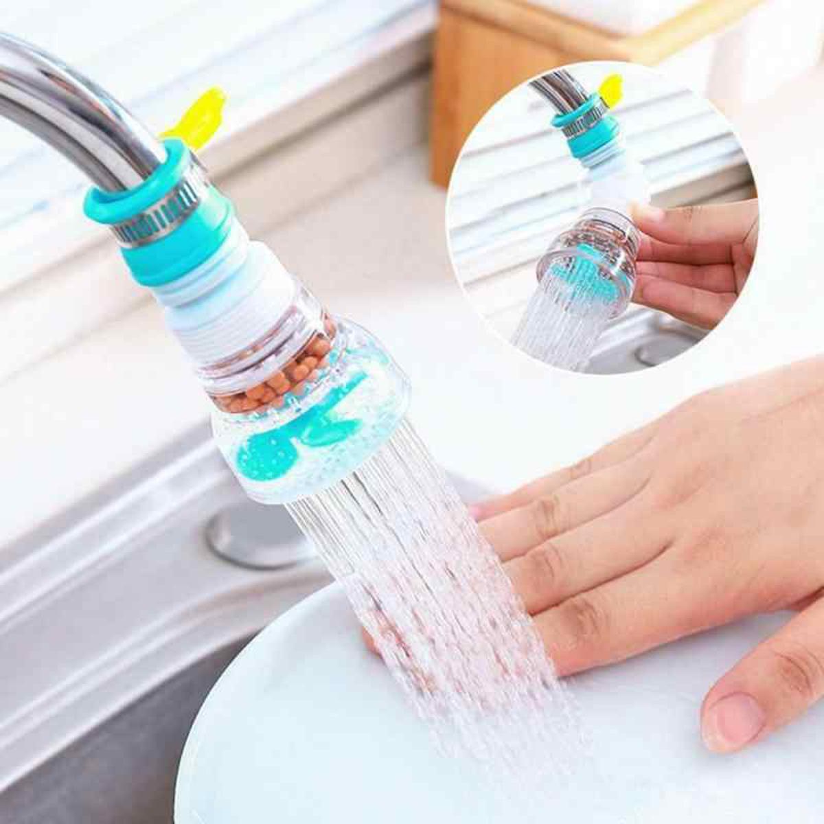 360° Rotating Faucet Extender Splash Filter For Kitchen Sink
