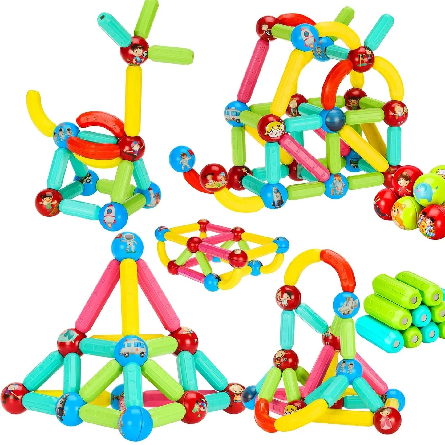 Creative Learning Magnetic Toy Set – 36 Pieces