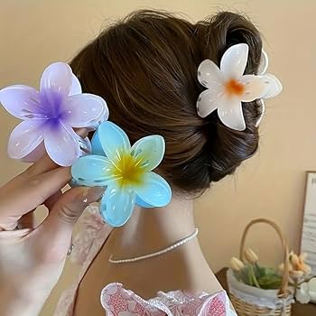 3Pcs Pretty Flower Hair Clips For Kids & Girls