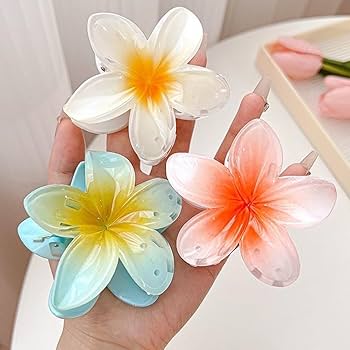 3Pcs Pretty Flower Hair Clips For Kids & Girls