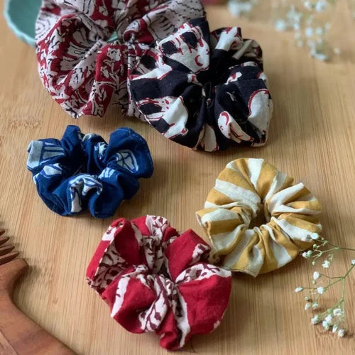 3Pcs Fun Colorful Silk Scrunchies For Girls