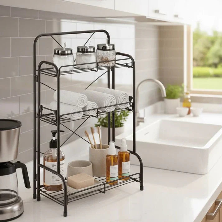 Foldable Space-Saving Storage Shelf