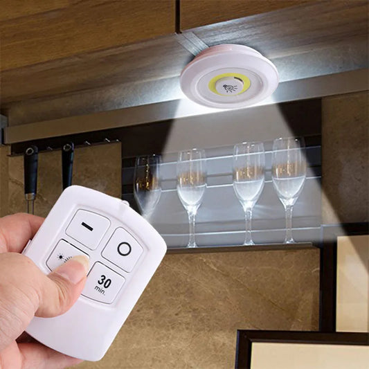 3 Pcs Wireless LED Closet Lights With Remote Control