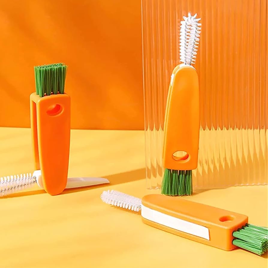 3 In 1 Carrot Shaped Nylon Wire Brush