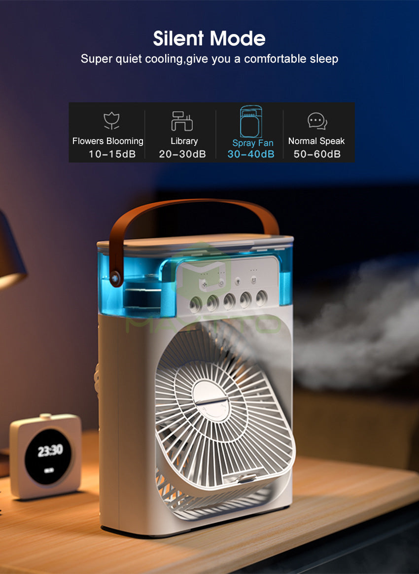 3-in-1 Mini Air Cooling Fan – Instant Thandi Hawa ❄️ Without AC Bill
