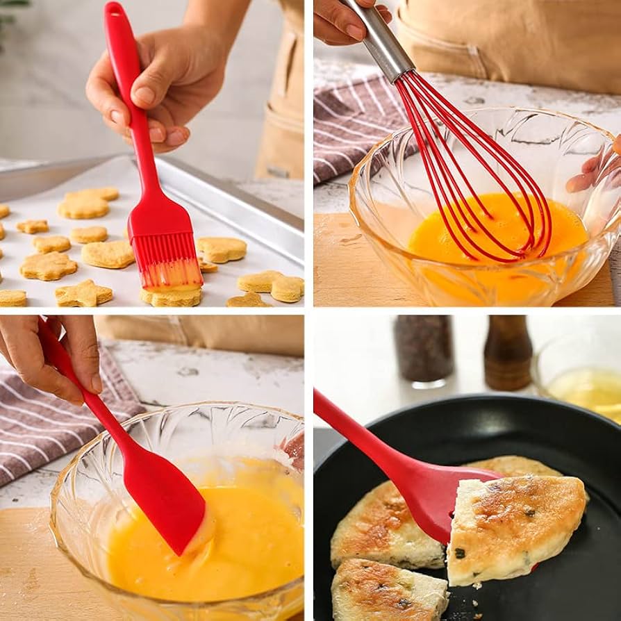 5-Piece Non-Stick Silicone Kitchen Tools Set
