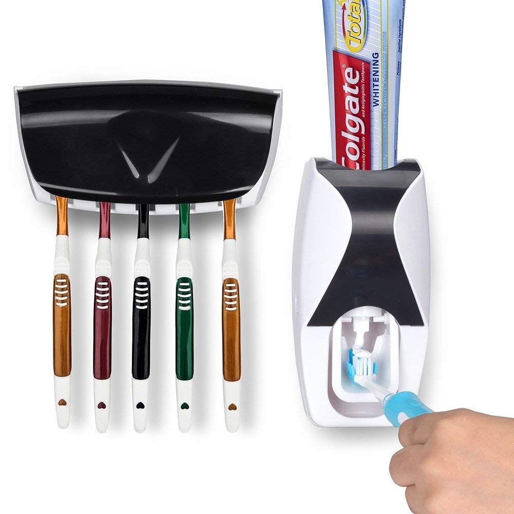 Automatic Toothpaste Black Holder  ( Randomly Color)