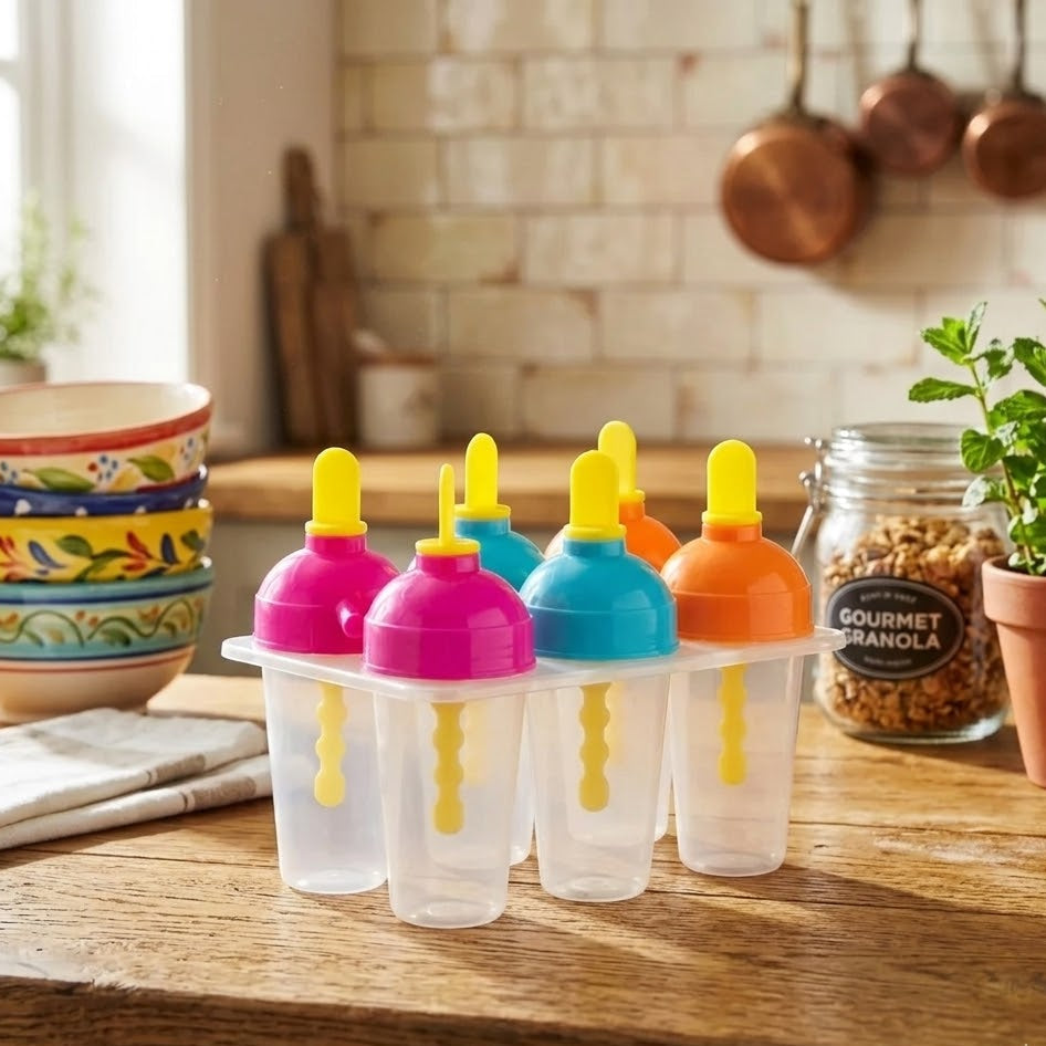 6 Piece Kids’ Popsicle Maker Safe & Easy To Use