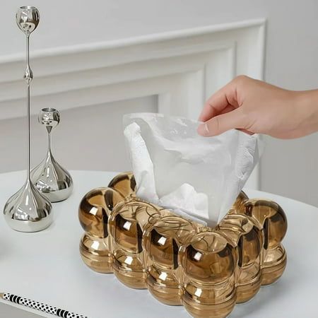 Deluxe Clear Acrylic Tissue Box