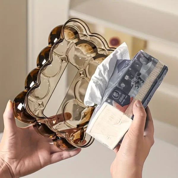 Deluxe Clear Acrylic Tissue Box