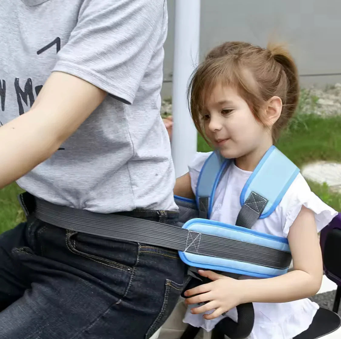 Child Bicycle Seat Harness Strap For Safe Riding Control
