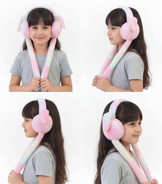 Soft Bunny Plush Earmuffs Comfortable Fit