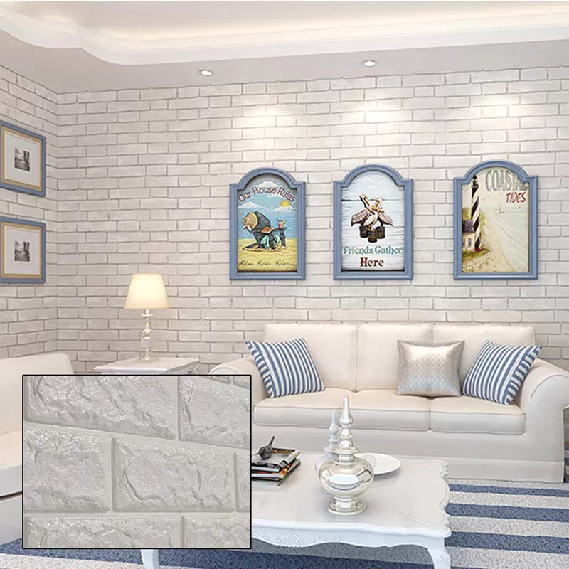 3 Pcs Removable Brick Wall Panels Peel & Stick