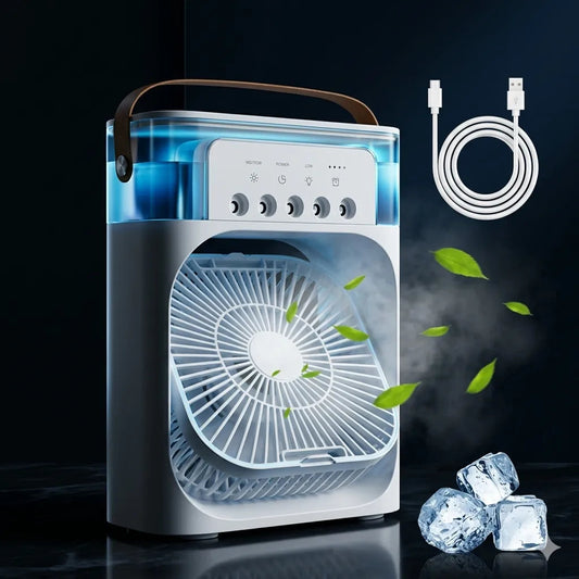 3-in-1 Mini Air Cooling Fan – Instant Thandi Hawa ❄️ Without AC Bill