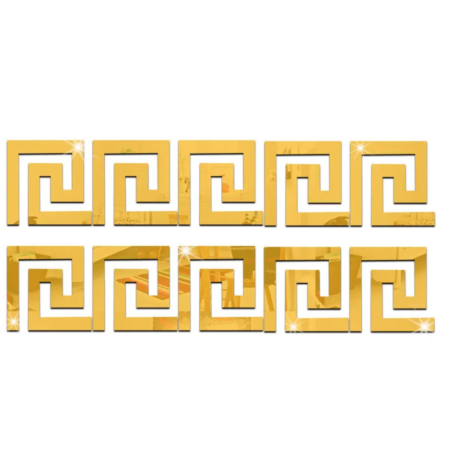 Acrylic Edge Tiles – Offset Stripe Design (3x3 inch)
