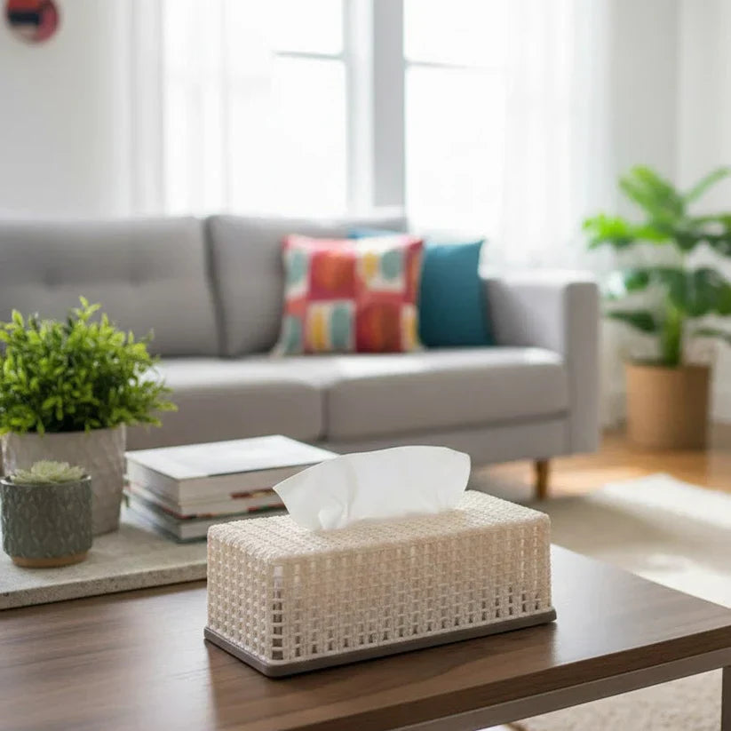 Stylish Knitted Tissue Box For Home & Office