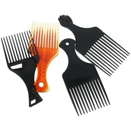 Hair Lift Pick for Black Hair – Afro Comb With Grip Handle