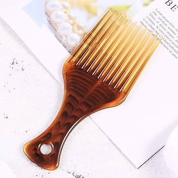 Hair Lift Pick for Black Hair – Afro Comb With Grip Handle