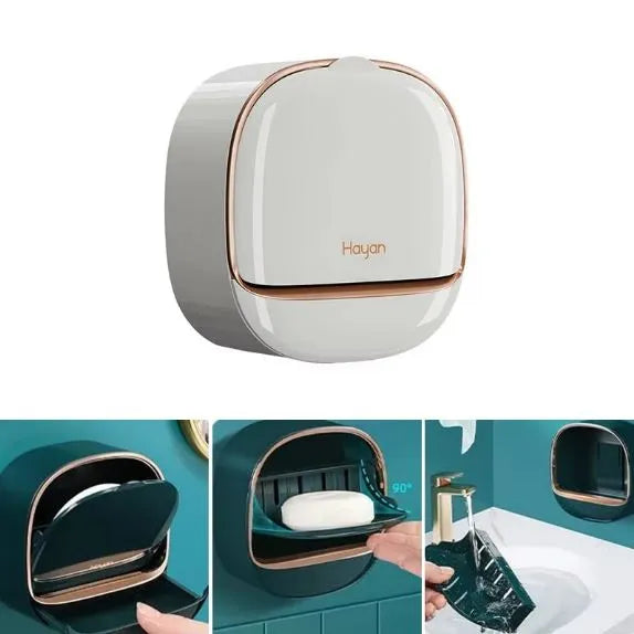 Luxury Wall Mounted Soap Holder With Drainer