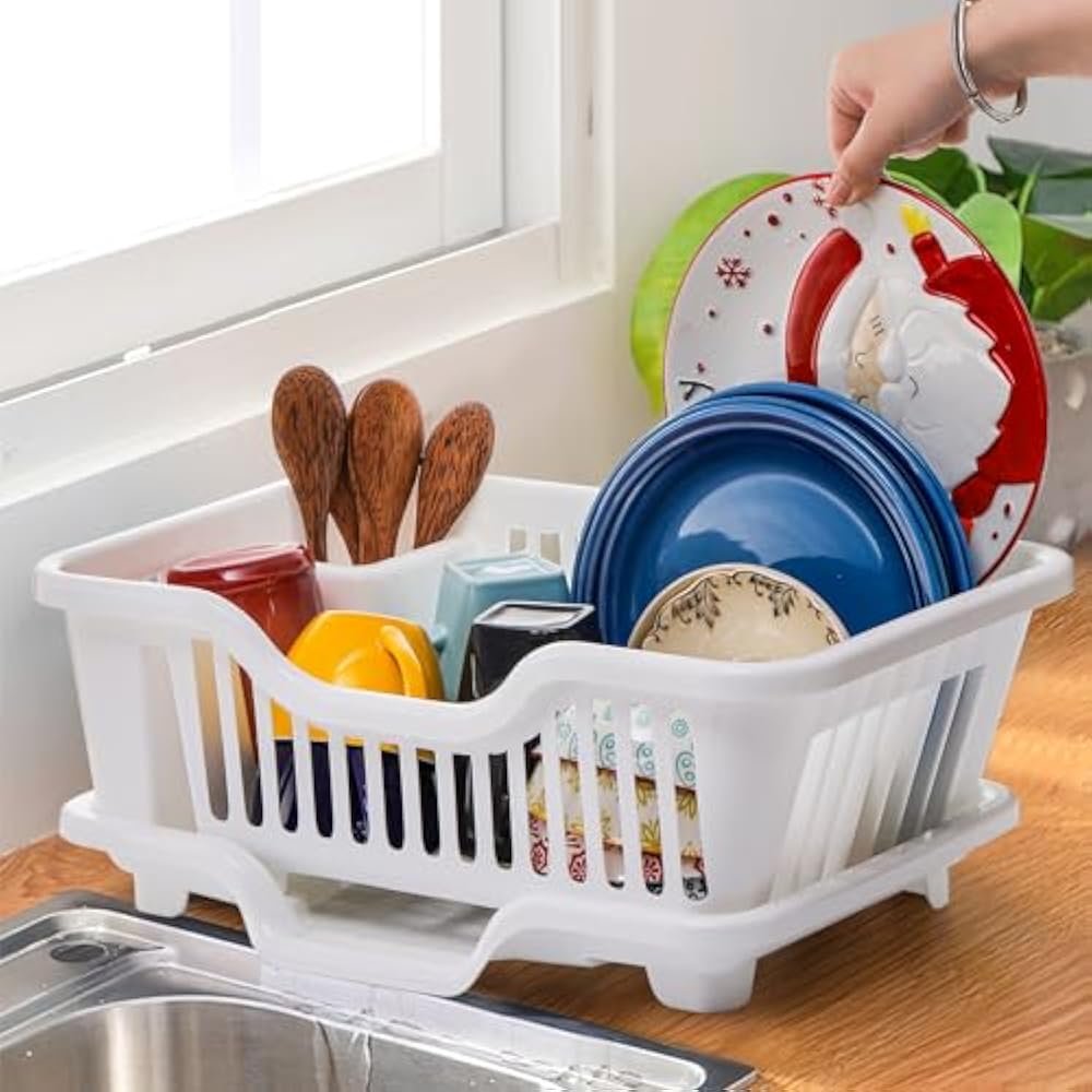 Stylish Countertop Plate & Bowl Drying Rack