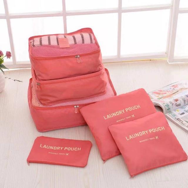 6PCS Travel Storage Organizer Set Packing Cubes For Suitcases