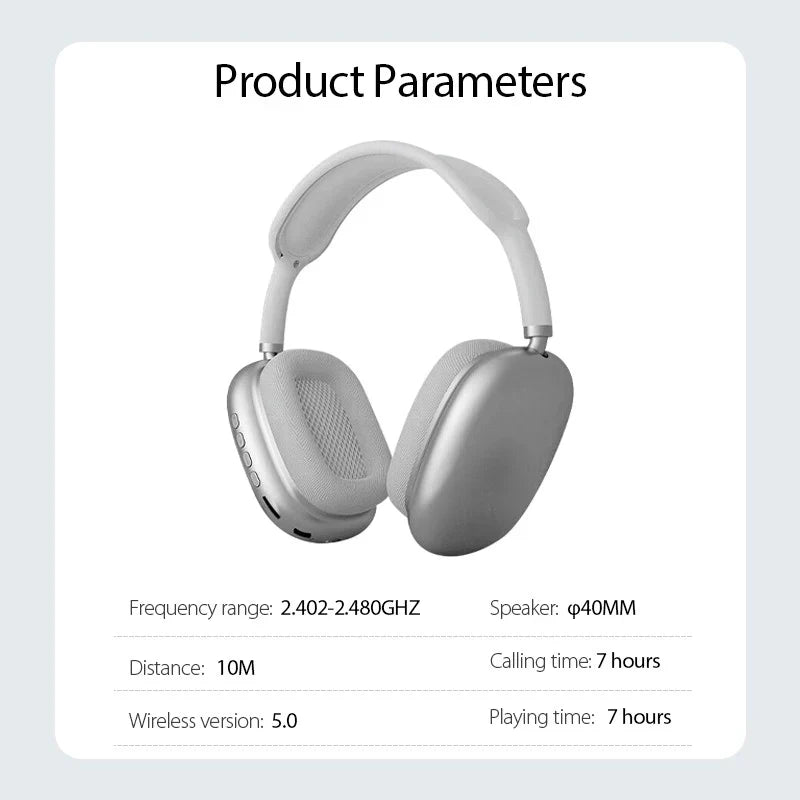 P9 Wireless Bluetooth Headphones With Mic