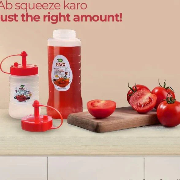 Reusable Plastic Sauce Dispenser For BBQ & Salad