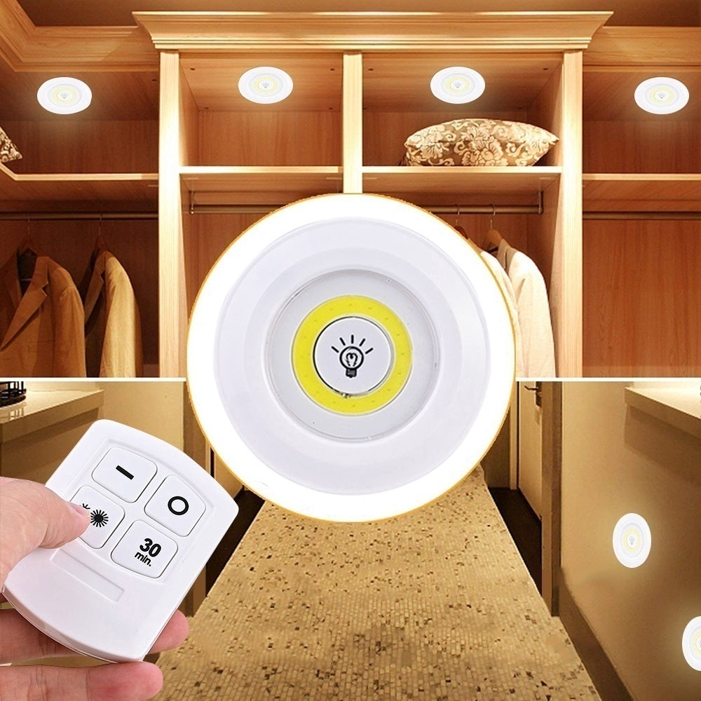 3 Pcs Wireless LED Closet Lights With Remote Control