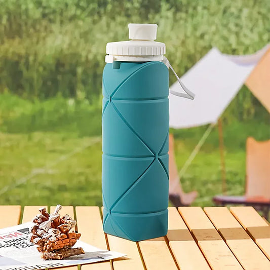 Food Grade Reusable Silicone Foldable Water Bottle