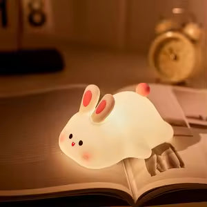 Cute Rabbit Silicone Lamp For Bedroom Décor Light