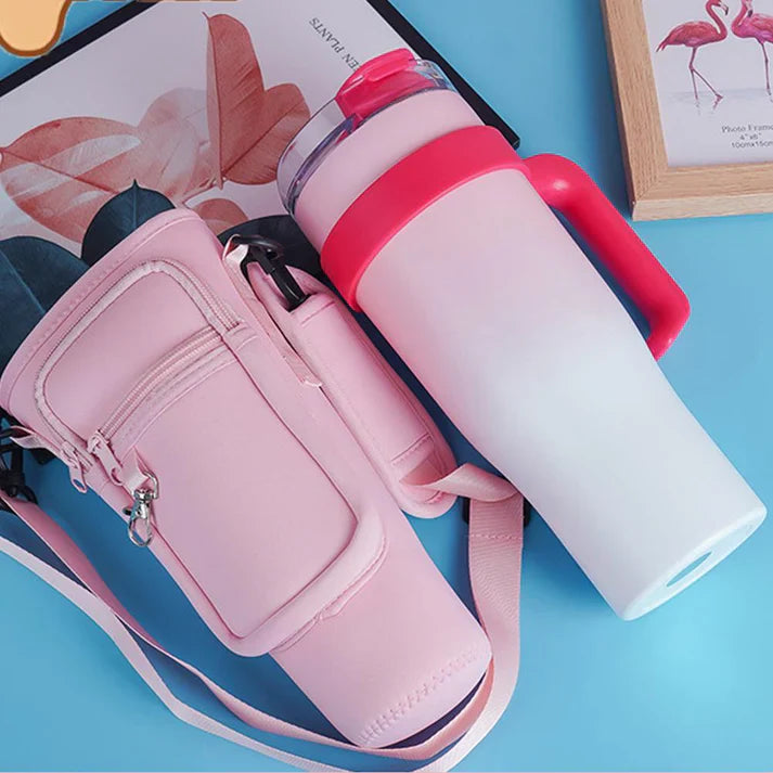 Crossbody Tumbler Carry Bag With Phone Holder