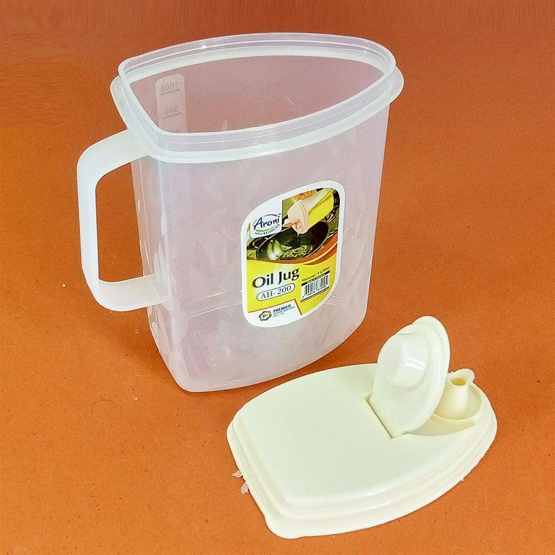Transparent Oil Storage Jug 1 Liter
