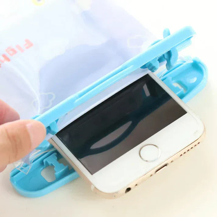 Waterproof Mobile Pouch with Cartoon Print